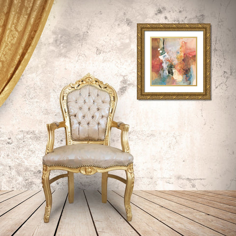 Cloud Abstract II Gold Ornate Wood Framed Art Print with Double Matting by Unknown