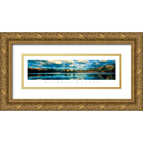 Lake Molas Gold Ornate Wood Framed Art Print with Double Matting by Unknown