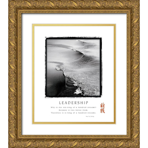 Leadership Gold Ornate Wood Framed Art Print with Double Matting by Unknown