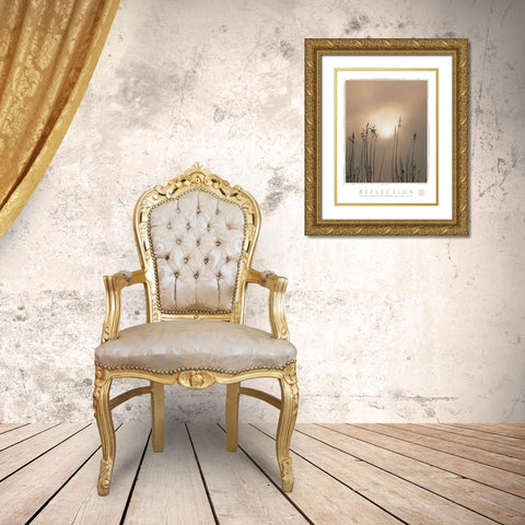 Reflection Gold Ornate Wood Framed Art Print with Double Matting by Frontline