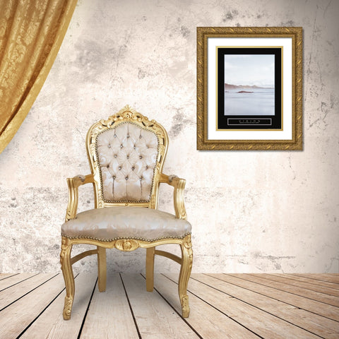 Vision - La Plage Gold Ornate Wood Framed Art Print with Double Matting by Frontline