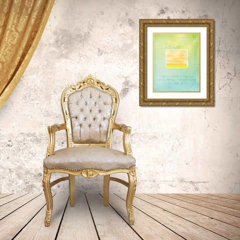 Celebrate Inspirational Gold Ornate Wood Framed Art Print with Double Matting by Frontline