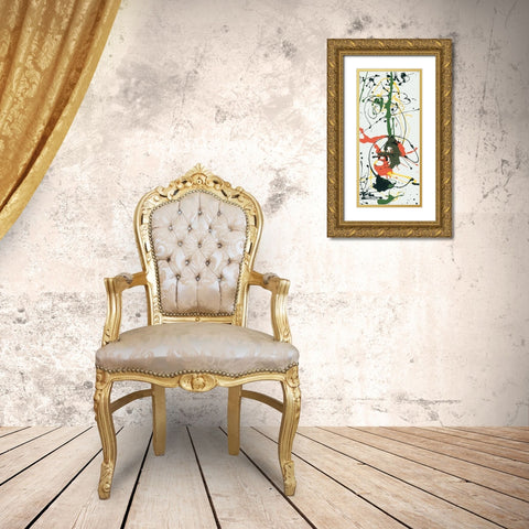 Splat Gold Ornate Wood Framed Art Print with Double Matting by Unknown