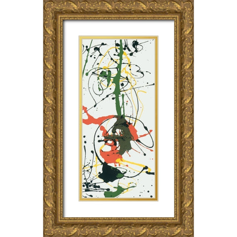Splat Gold Ornate Wood Framed Art Print with Double Matting by Unknown