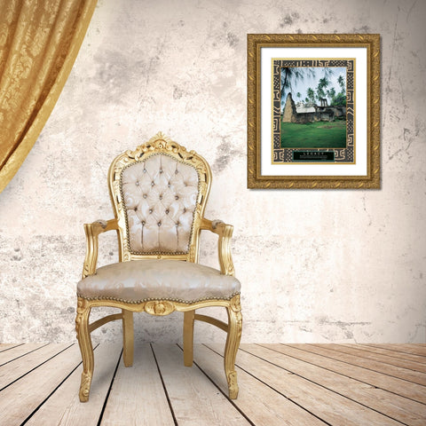 Legacy - Ancient Ruins Gold Ornate Wood Framed Art Print with Double Matting by Unknown
