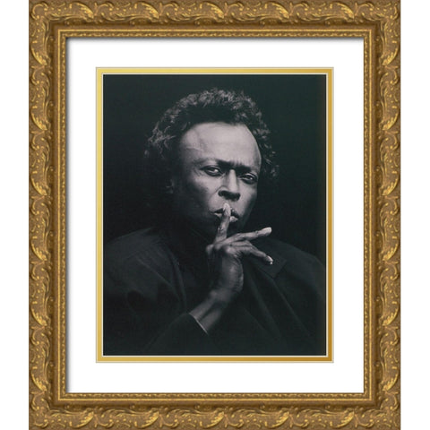 Smiles Gold Ornate Wood Framed Art Print with Double Matting by Unknown