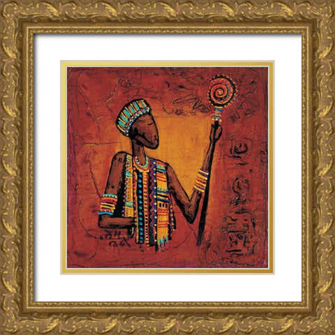 De vous a moi IV Gold Ornate Wood Framed Art Print with Double Matting by Vital, Isabelle