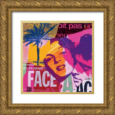 En Arabie Gold Ornate Wood Framed Art Print with Double Matting by Raynal, Paul