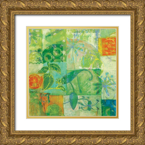Pamplemousse et anis Gold Ornate Wood Framed Art Print with Double Matting by Carvalho, Cecile de