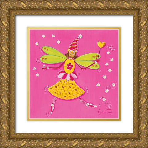 Fee III Gold Ornate Wood Framed Art Print with Double Matting by Fays, Lynda