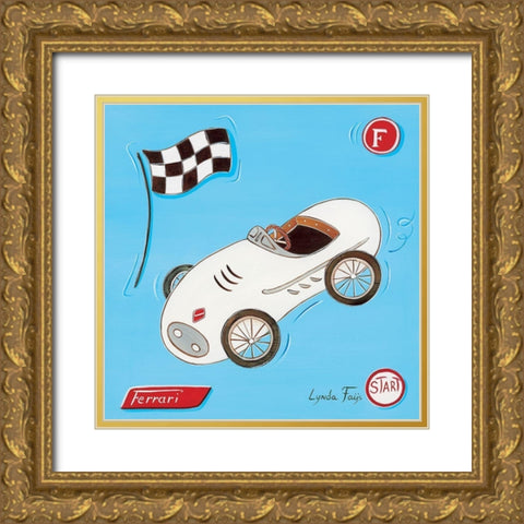 Grand prix I Gold Ornate Wood Framed Art Print with Double Matting by Fays, Lynda