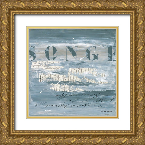 Songe Gold Ornate Wood Framed Art Print with Double Matting by Boissonot, Michelle