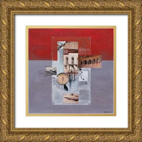 Enfance Gold Ornate Wood Framed Art Print with Double Matting by Balthazar