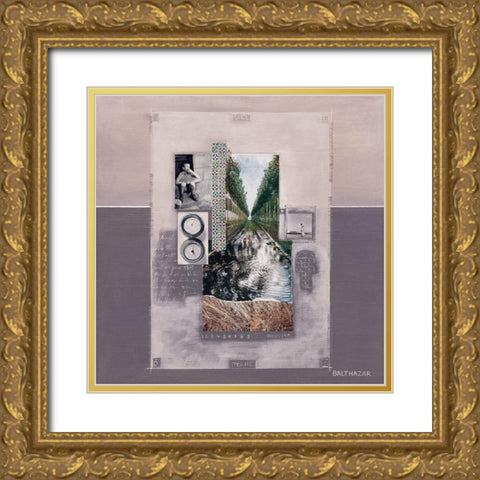 La marelle Gold Ornate Wood Framed Art Print with Double Matting by Balthazar