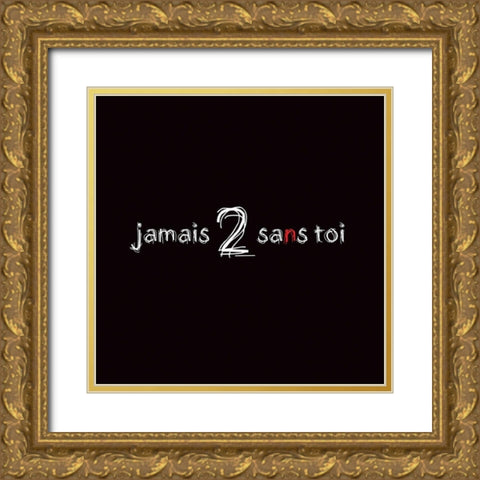 Jamais 2 Gold Ornate Wood Framed Art Print with Double Matting by Cilpa, Audrey and Fabrice