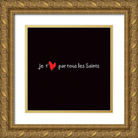 Par tous Gold Ornate Wood Framed Art Print with Double Matting by Cilpa, Audrey and Fabrice