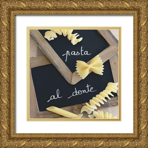 Pasta Al Dente II Gold Ornate Wood Framed Art Print with Double Matting by Chatelain, Sonia