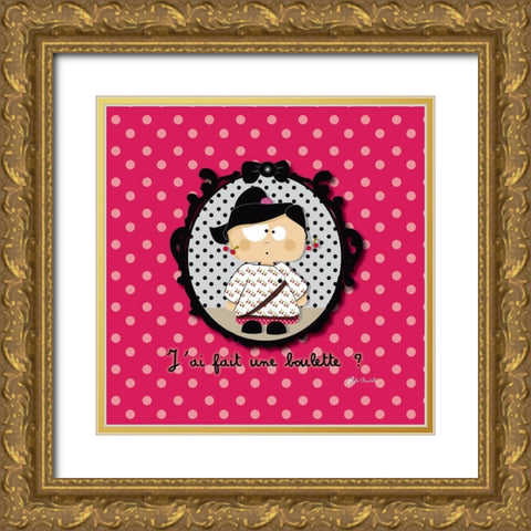 La boulette Gold Ornate Wood Framed Art Print with Double Matting by Fifi, Bastille