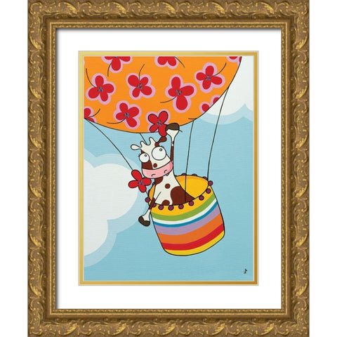 Un petit voyage II Gold Ornate Wood Framed Art Print with Double Matting by Sego