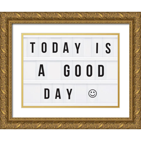 A good day Gold Ornate Wood Framed Art Print with Double Matting by Braun Studio