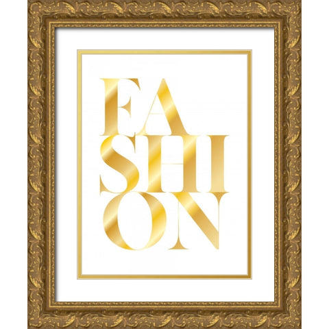 Fashion Gold Ornate Wood Framed Art Print with Double Matting by Braun Studio