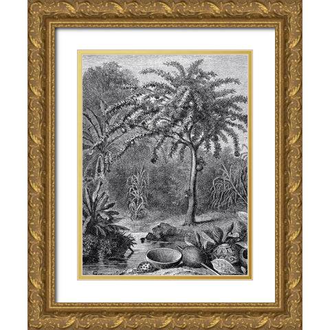 Arbre Gold Ornate Wood Framed Art Print with Double Matting by BRAUN Studio