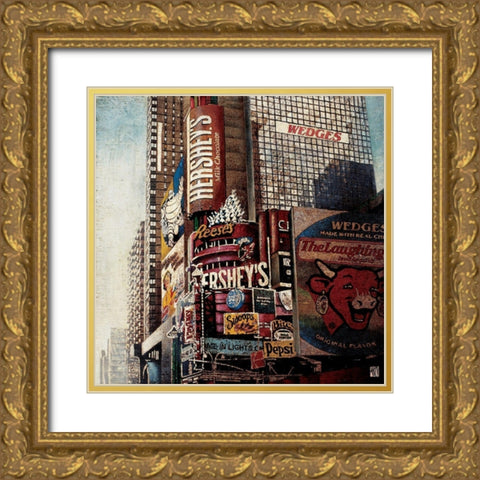 The laughing Gold Ornate Wood Framed Art Print with Double Matting by Arietti, Fabienne