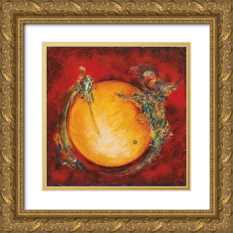 Le secret du cercle Gold Ornate Wood Framed Art Print with Double Matting by Arthure