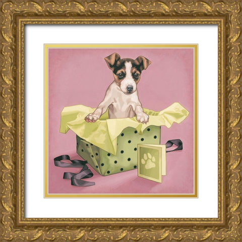 Pochette surprise Gold Ornate Wood Framed Art Print with Double Matting by Cazenave, Maryline