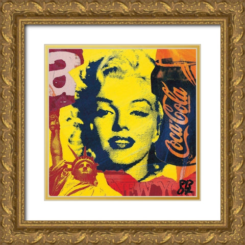 New-York Gold Ornate Wood Framed Art Print with Double Matting by Raynal, Paul