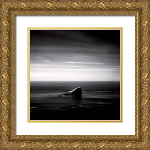 Cap Frehel Gold Ornate Wood Framed Art Print with Double Matting by Poli, Jean-Philippe