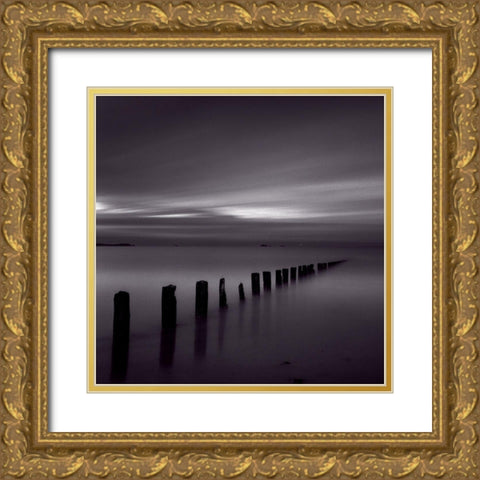 Saint Malo Gold Ornate Wood Framed Art Print with Double Matting by Laurenceau, Gerard