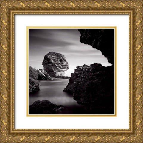 Bonifacio Gold Ornate Wood Framed Art Print with Double Matting by Laurenceau, Gerard