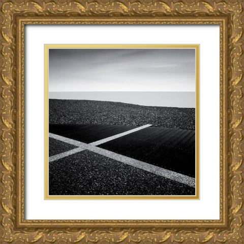 Sainte Margue Gold Ornate Wood Framed Art Print with Double Matting by Laurenceau, Gerard