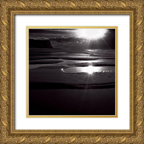 Ricochet Gold Ornate Wood Framed Art Print with Double Matting by de Lattre, Pascal