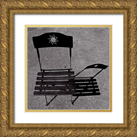 Bain de soleil Gold Ornate Wood Framed Art Print with Double Matting by de Lattre, Pascal