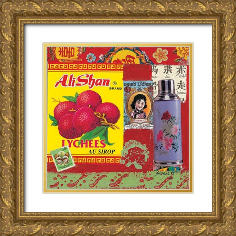 Reflet de Chine VI Gold Ornate Wood Framed Art Print with Double Matting by Sigrid, M.