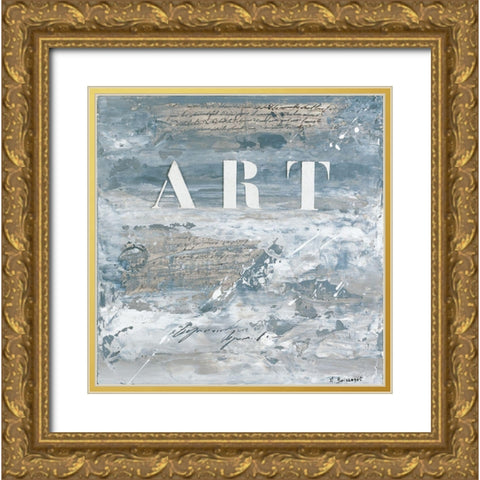 Art Gold Ornate Wood Framed Art Print with Double Matting by Boissonot, Michelle