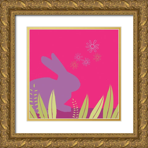 Lapin Gold Ornate Wood Framed Art Print with Double Matting by Gilibert, Soizic