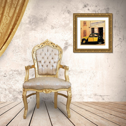 La 2 CV du Petit Marseillais Gold Ornate Wood Framed Art Print with Double Matting by Lautier, Julien