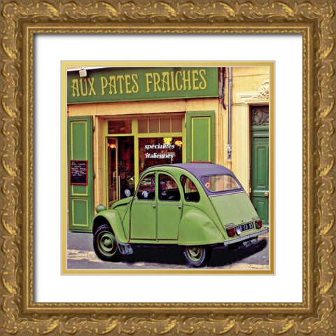 Aux pates fraiches Gold Ornate Wood Framed Art Print with Double Matting by Lautier, Julien