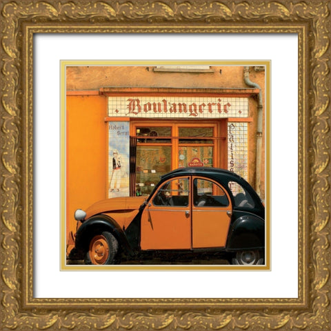 Boulangerie Gold Ornate Wood Framed Art Print with Double Matting by Lautier, Julien