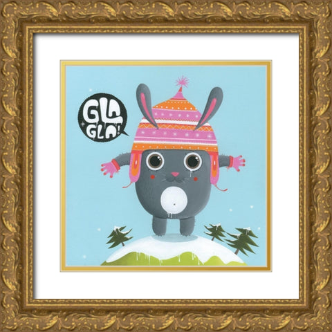 Lapin peruvien Gold Ornate Wood Framed Art Print with Double Matting by MKT4