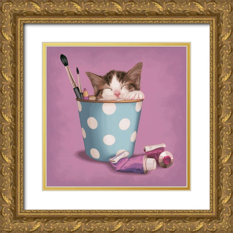 Art in Progress Gold Ornate Wood Framed Art Print with Double Matting by Cazenave, Maryline