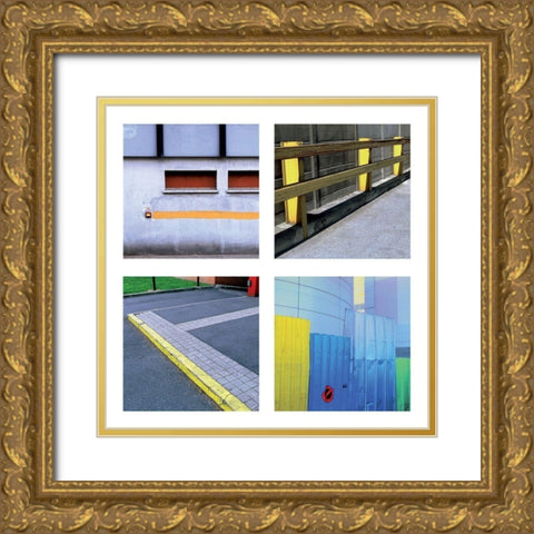 Composition 11 Gold Ornate Wood Framed Art Print with Double Matting by Duclos, Frederic