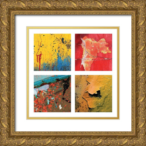 Composition 3 Gold Ornate Wood Framed Art Print with Double Matting by Duclos, Frederic