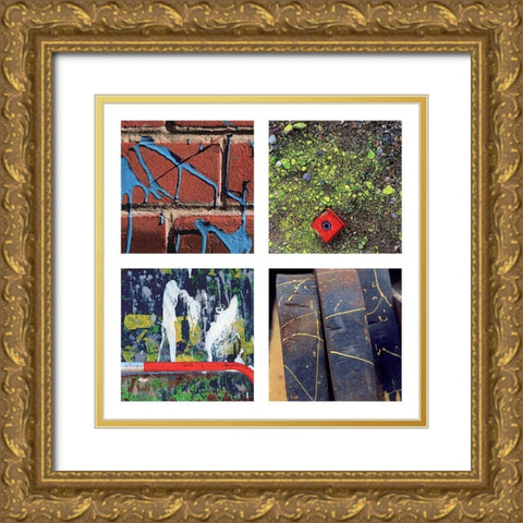 Composition 7 Gold Ornate Wood Framed Art Print with Double Matting by Duclos, Frederic