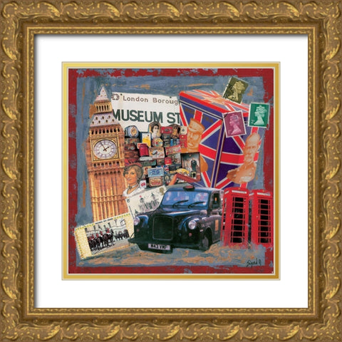 Museum Gold Ornate Wood Framed Art Print with Double Matting by Sigrid, M.