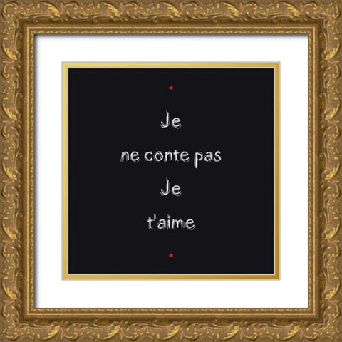 Ne conte pas Gold Ornate Wood Framed Art Print with Double Matting by Cilpa, Audrey and Fabrice