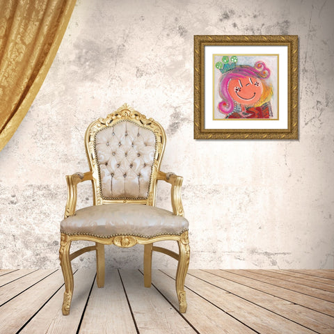 En tenue de fe te Gold Ornate Wood Framed Art Print with Double Matting by Bonnevay, Chantal
